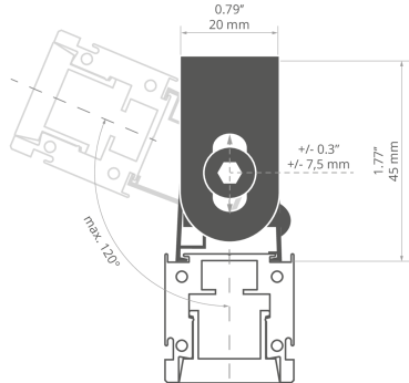 Preview: Befestigungsclip für LED Profile